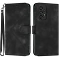 thumbnail image 2 of A23 5G Case Wallet/for Galaxy A23 5G Phone Case,Card Holder Leather Stand,Wrist Strap, Closure,A23 5G Flip Cases Folio Pattern Shockproof Protective Cover for Samsung Galaxy A23 (Black), 2 of 14