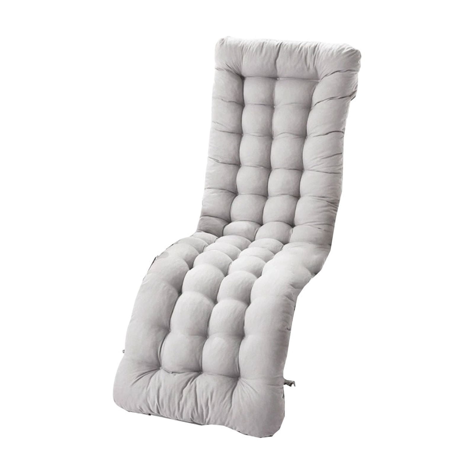 Lounge Chair Cushion,Outdoor Lounge Chair Cushions,Seat Cushions,Lounge Chair Cushion,Cushions for Outdoor Furniture,Patio Cushions Chaise Outdoor Mattress Recliner Quilted Thick(Gray)