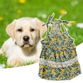 thumbnail image 3 of Dream Lifestyle Pet Skirt Floral Pattern Lace Edging Delicate Printing Puppy Dog Skirt Pet Sling Shirt Dress for Spring, 3 of 7