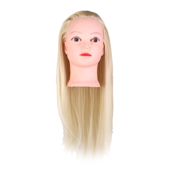Cabeza de Muñeca de Exhibición de Práctica de Maniquí de Corte de Peinado de Salón de 20 " jinwen Peluquero entrenamiento maniquí de pelo