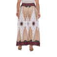 thumbnail image 4 of Beautybatik White Women Wide Leg Palazzo Pants Plus Size Hippie Bohemian Flora Printed 2X, 4 of 5