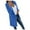 Blue, variant on Women Notched Lapel Double Button Mid Length Blazer Long Sleeve Casual Polyester Outer Coat With Side Pockets 1pc S-XXXL True To Size