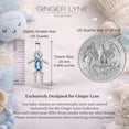 thumbnail image 4 of Baby Boy Birthstone Charm Children Pendants for Mom or Grandma Necklace by Ginger Lyne CZ Sterling Silver, 4 of 7