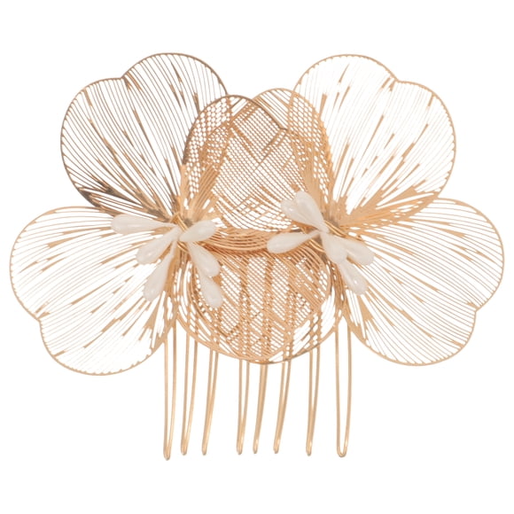 KAKOWELY Peineta lateral para el cabello, horquilla para novia, flor, peineta decorativa, accesorio para el cabello