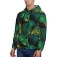 thumbnail image 2 of KLL Peacock Feathers2 Print Mens Hoodie Long Sleeve Casual Pullover Hooded Sweatshirt Fashion Drawstring Hoodies with Pocket-Medium, 2 of 6