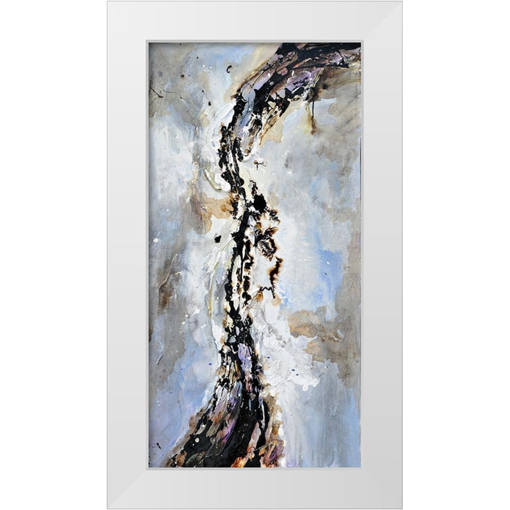 Atelier B Art Studio 18x32 White Modern Wood Framed Museum Art Print Titled TEXTURIZED