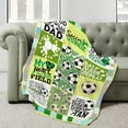 thumbnail image 2 of Soccer Flannel Fleece Bed Blanket Throw Blankets Lightweight Cozy for Bedroom All Season Sofa Decor Gift 50x60, 2 of 6