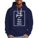 thumbnail image 5 of WILLBEST Sudaderas Navideñas para Hombre, Otoño e Invierno, con Letras, Holgadas, con Capucha y sin Bolsillo, Suéter, Blusa, Abrigo Grande, 5 of 5