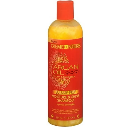 Creme of Nature humidité & Shine Shampooing Huile d'Argan Du Maroc, 12 oz