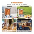 thumbnail image 3 of Shawarma Machine, 13lbs Vertical Broiler - Gas Doner Kebab Grill - 2 Burner Chicken Gyro Rotisserie Oven for Home Restaurant Kitchen, 3 of 9
