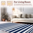 thumbnail image 2 of ODIKA 4'x6' Machine Washable Non-Slip Area Rug, Mariner Handwoven High Traffic Rug, Navy, 271700, 2 of 5