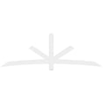 thumbnail image 2 of 96"W x 32"H x 2"D x 4"F, 8/12 Pitch, Alberta Architectural Grade PVC Gable Bracket, 2 of 8