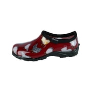 Sloggers Waterproof Garden Shoe for Women – Outdoor Slip-On Rain and Garden Clogs with Premium Comfort Support Insole, (Original Chicken Red), (Size 9)