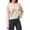 Apricot, variant on Women's Crewneck Sweatshirt Oversized Cropped Pullover Sweat Shirt Soft Long Sleeve Crop Tops Travel Clothes