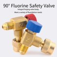 thumbnail image 2 of High Pressure Automotive HVAC Service Valves Right Angle Refrigerants Charging Valves for R22 32 R410A Multicolor, 2 of 4