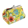 thumbnail image 2 of Xinyolin Vintage Floral Print Kiss Clasp Women Mini Pouch Money Bag Wallet Coin Purse, 2 of 8