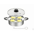 thumbnail image 2 of Egg Poacher Pan Nonstick 4 Eggs, Stainless Steel Poached Egg Maker Pot Egg Poaching Pan, Poached Egg Cooker Pot Multipurpose Stovetop Egg Poacher Pot for Multiple Stove Types, 2 of 11