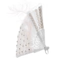thumbnail image 6 of PAMINGONO 1Pcs Fabric Fan Lace Handheld For Wedding Bride Home Decoration 43.0x23.0x0.8in, 6 of 8