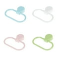 thumbnail image 4 of Set of 2 Self-adhesive Towel Rings Bathroom Rack Holder Suction Cup Hooks Hangers Wall-mounted Blemoacha, 4 of 6