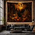 thumbnail image 6 of Cats Glowing Amber with Eyes Atmospheric Autumnal Nestled, Playful Vintage for Cat Lovers, Cat Wall Art, Halloween Gift, Tapestry Wall Hanging for Bedroom, Living Room and Dorm, 6 of 7