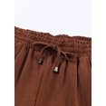 thumbnail image 7 of Asyoly Womens Linen Pants Loose Fit Drawstring Trousers Soft Casual  Elastic High Waisted Joggers Pants with Pockets, 7 of 7