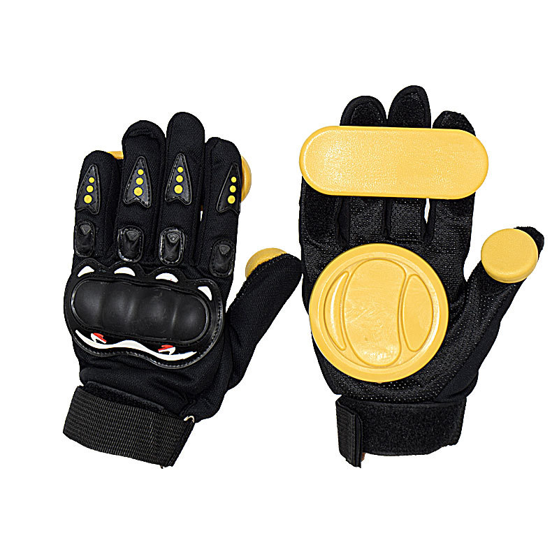 Toyella Long Board Slider Gloves Skateboard Turning Gloves Gloves Quick Descent Action Friction
