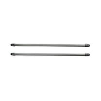 Small Cafe Curtain Rod Adjustable 12" to 16" Set of 2 Chrome
