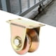 thumbnail image 1 of Rueda con ranura en V, 45 n.°, para puerta corrediza de acero, rueda rígida, polea guía industrial, 1 of 7