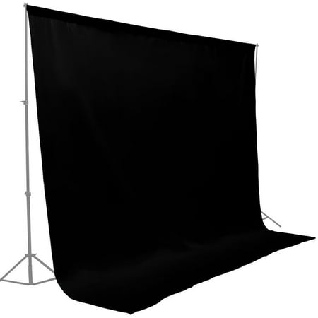 Premium Photo Studio - GHP Photo Studio 10'x10' Black A-Grade Premium Seamless Muslin Backdrop Background