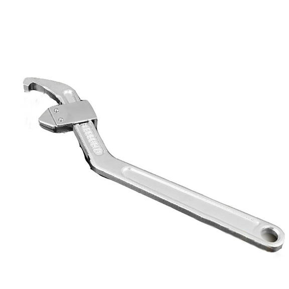 BE-TOOL Adjustable Hook Pin Spanner Wrench Locking Crescent 35mm-165mm Silver