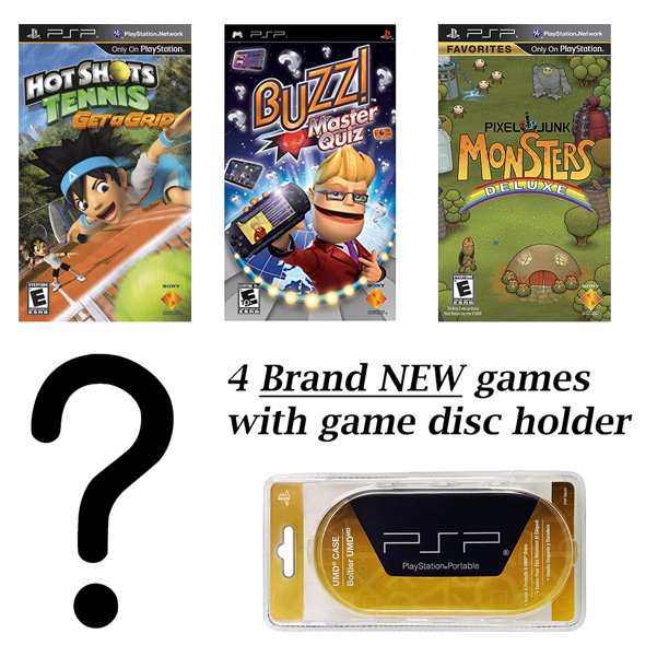 MEGA 4 Game Bundle with Free UMD Case Holder - Mystery! - Walmart.com