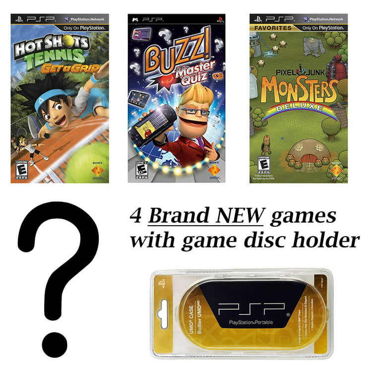 Kantine Fugtig fritid PSP MEGA 4 Game Bundle with Free UMD Case Holder - Game 4 Surprise Mystery!  - Walmart.com