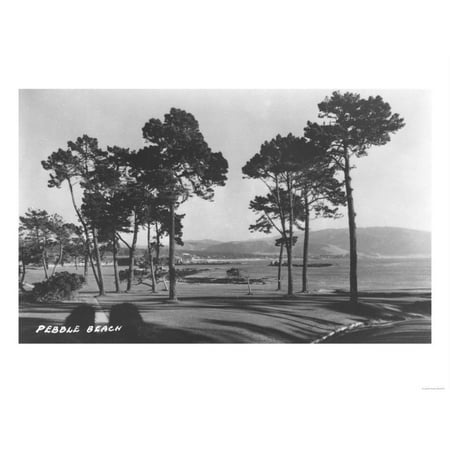 Pebble Beach, CA - Golf Course Coast View Photograph Print Wall Art By Lantern