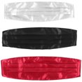 thumbnail image 1 of FELTECHELECTR Faja de esmoquin de 3 piezas: cinturilla formal ajustable para bodas - Accesorio de tela para esmoquin de hombre - Faja de vestir, 1 of 6