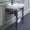 White / Matte Black, variant on Whitehaus WHV024-L33-1H-BN Single Hole Console Sink With Brushed Nickel Leg