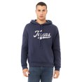 thumbnail image 2 of Daxton Adult Unisex Pullover USA Cities State Script Hoodie Fleece Sweatshirt, Texas Navy White, 3XL, 2 of 2
