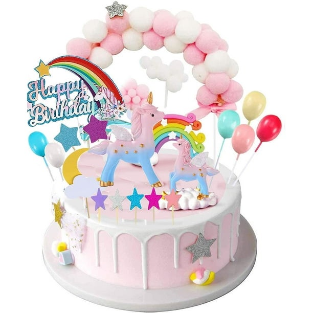 Lot de 10 décorations de gâteau pour bébé - Rose - Décoration de gâteau  pour fille - Décoration de gâteau - Décoration de gâteau - Décoration de