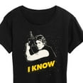 thumbnail image 3 of Star Wars - Valentine Han Solo I Know - Women's Short Sleeve Graphic T-Shirt, 3 of 5