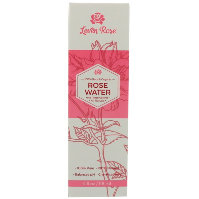 Leven Rose , Eau de Rose 100 % Pure et Biologique, 4 fl oz (118 ml)