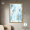 thumbnail image 4 of Textured Shades Blue Abstract Wall Art Canvas Wall Art by Art Remedy, Gold Floater Frame, 37.5" x 55.5", 4 of 6