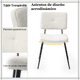 thumbnail image 3 of Homylin Juego de 4 Sillas de Comedor con Tejido Moderno sillas Laterales con Metal Piernas, Conjunto 4 sillas de Acento para Sala Estar,Cocina,Comedor, Cafe,Conferencia, Beige, 3 of 5