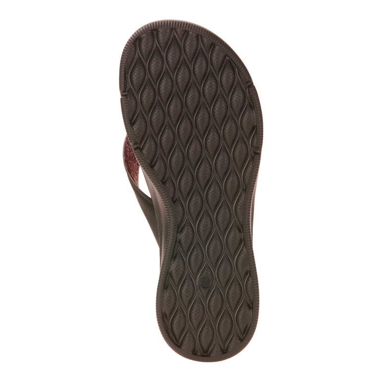 Athletic works women's hotsell memory foam thong sandal