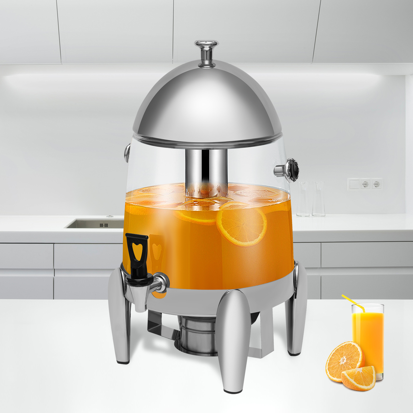 12L Stainless Steel Coffee Urn and Hot Electric Machine, Hot Beverage Dispenser for Restaurants, Home