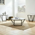 thumbnail image 2 of Steve Silver Corvus White Marble Top Coffee Table, 2 of 6