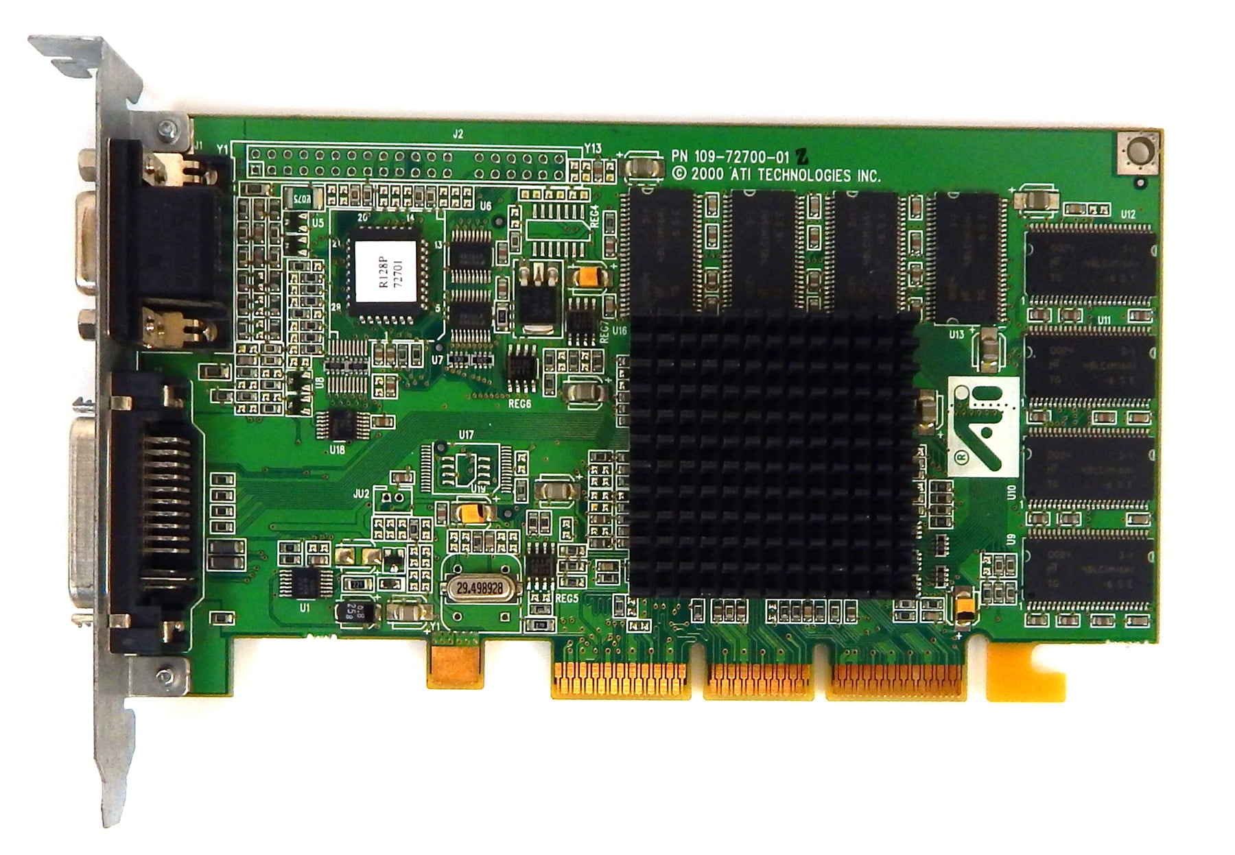 ATI ATI Rage 128 Pro ADC VGA 16MB AGP Video 109-72700-01 