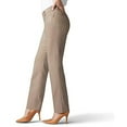 thumbnail image 3 of Lee Women's Secretly Shapes Regular Fit Straight Leg Pant Light Fawn 8 Petite, 3 of 3