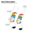 thumbnail image 2 of Naloa Happy Pride Gnome Thigh High Socks Extra Long Stretchy Sock Women Over Knee High Opaque Stocking Daily Wear, 2 of 6