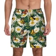 thumbnail image 2 of Goofa Sunflowers And Butterflies Printed Men's Swim Trunks Board Shorts Quick Dry Mens Swimming Trunks with Compression Liner,Breathable Fit Hawaii Beach Shorts-XX-Large, 2 of 9