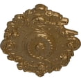 thumbnail image 3 of 30 1/2"W x 20"H x 1 1/2"P Strasbourg Ceiling Medallion, Hand-Painted Pale Gold, 3 of 4