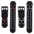 thumbnail image 1 of EeaseMX 2 correas de reloj ecológicas para niños, exquisitas y duraderas, con cierre rápido de 15 mm, compatibles con Y03 (rosa, negro, azul y negro)., 1 of 8